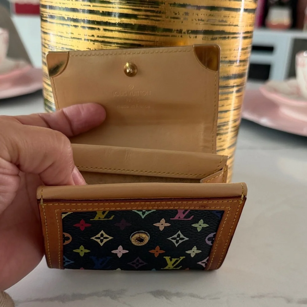 Louis Vuitton Black Multicolor Monogram Wallet - Picture 3 of 5